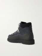 Diemme - Roccia Vet Rubber-Trimmed Leather Hiking Boots - Black