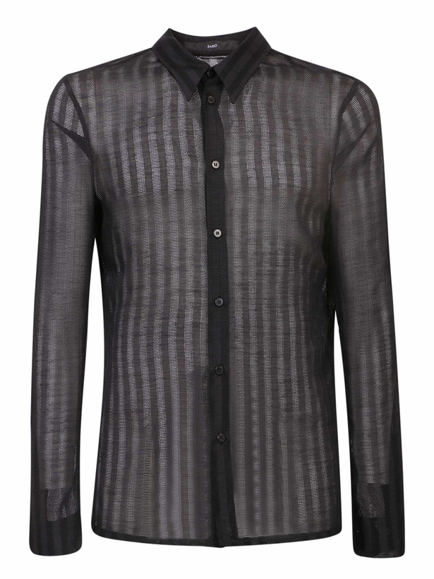 Photo: Sapio Semi Sheer Striped Shirt