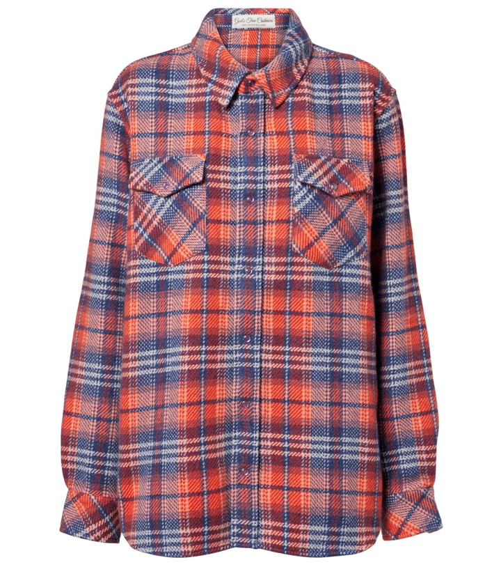 Photo: God's True Cashmere Americana plaid cashmere shirt