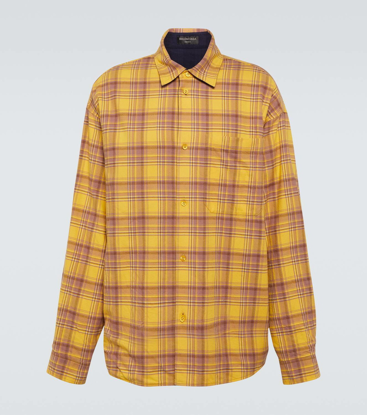 Balenciaga Reversible checked cotton shirt Balenciaga