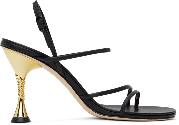 Photo: Studio Amelia Black Helix 90 Heeled Sandals