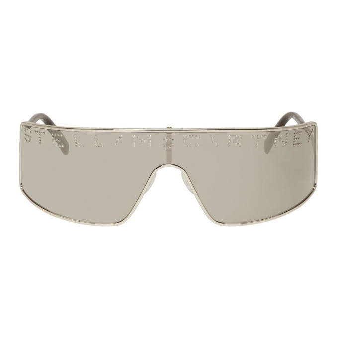 Photo: Stella McCartney Silver Logo Shield Sunglasses