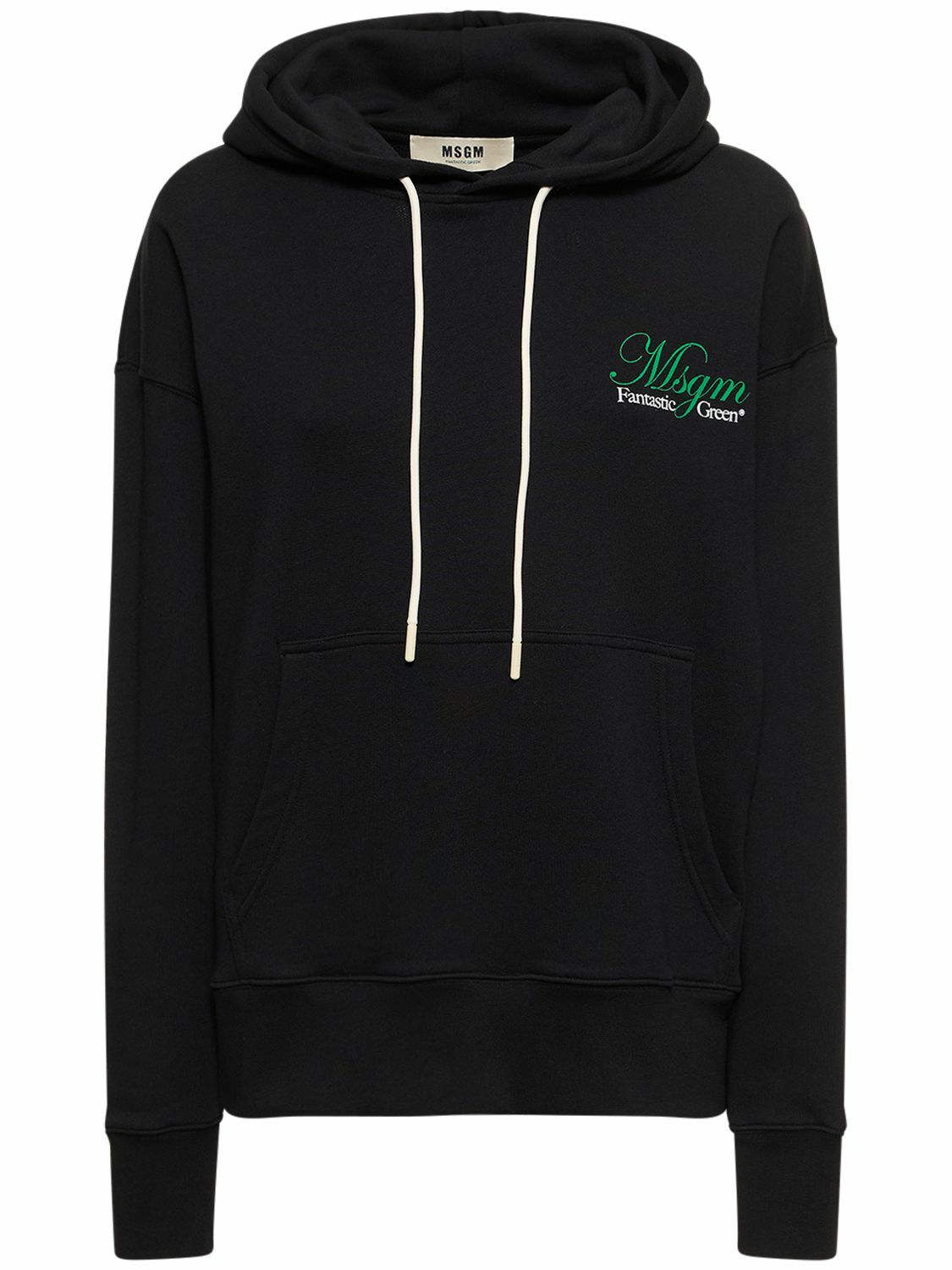MSGM - Fantastic Green Organic Cotton Hoodie MSGM