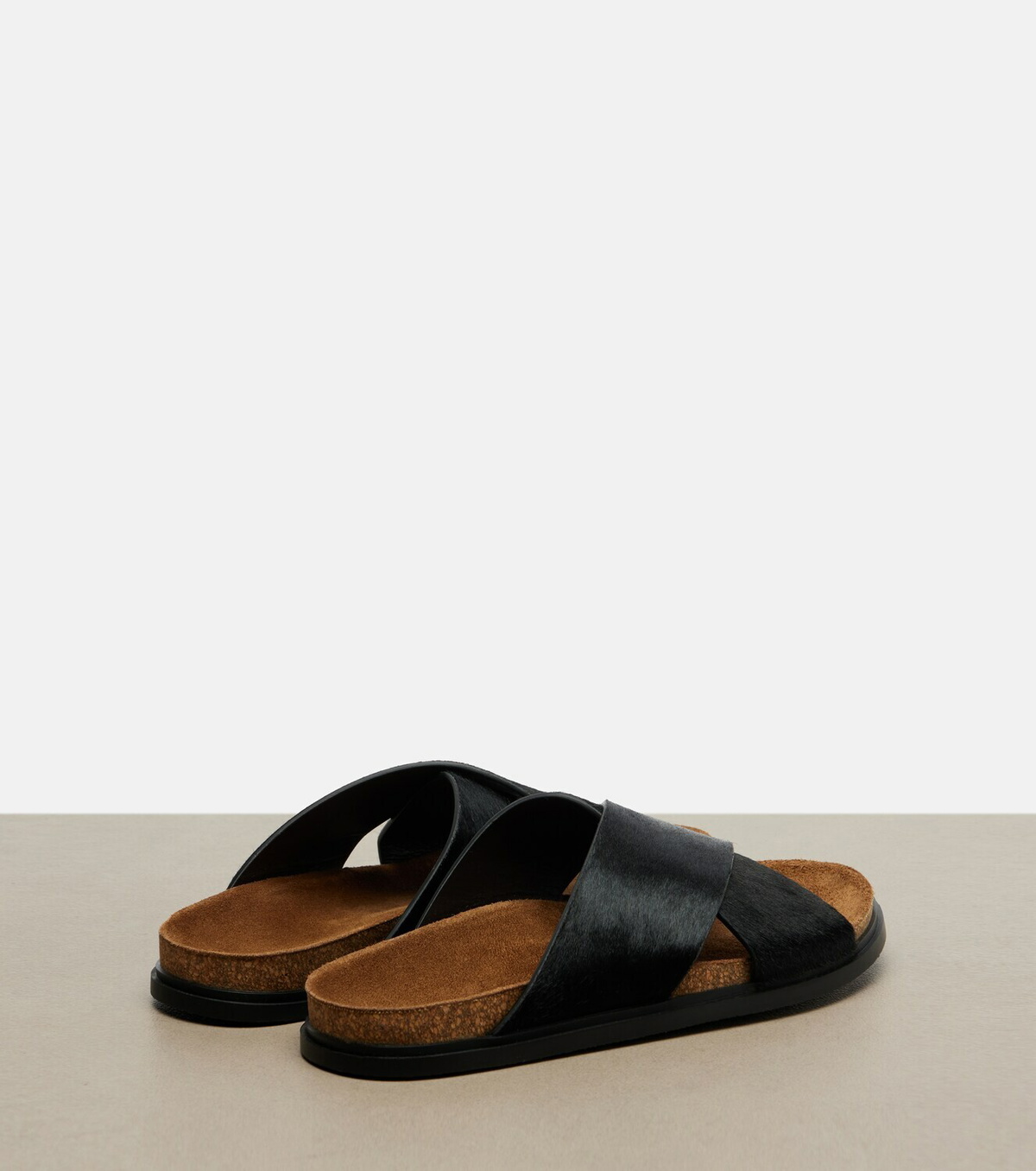 The Row Cross calf hair sandals