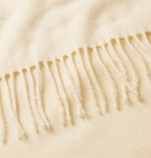 NN07 - Fringed Wool Scarf - Neutrals