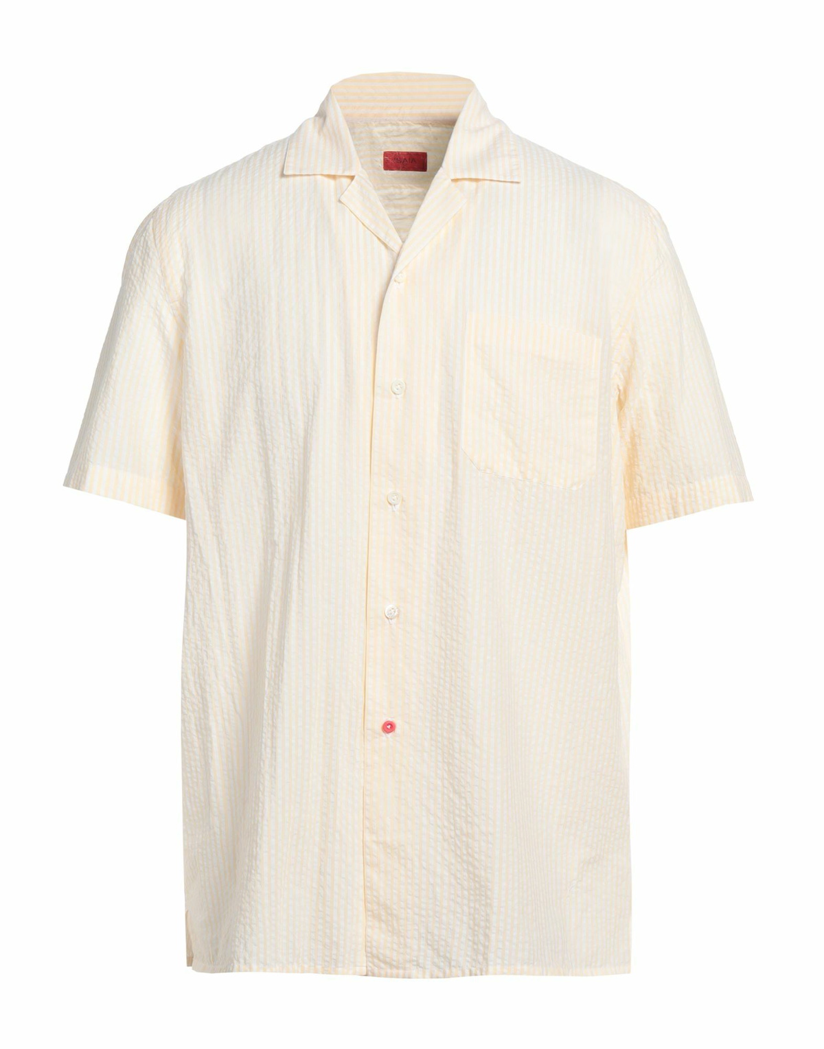 Isaia Mens Shirt Pastel in Yellow