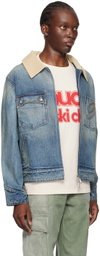 Rhude Indigo Western Denim Jacket