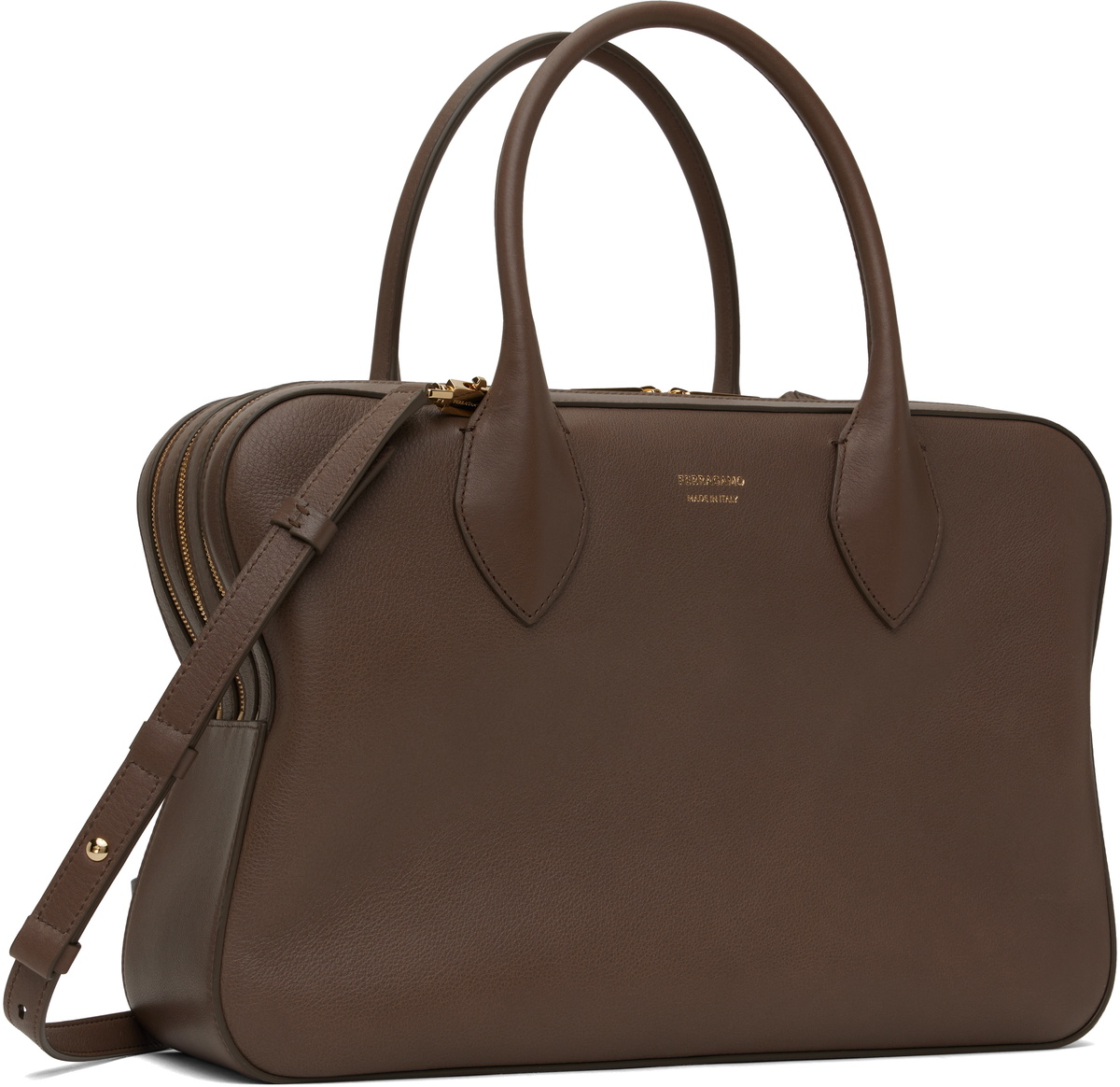 Ferragamo Taupe Star Stella Medium Bag