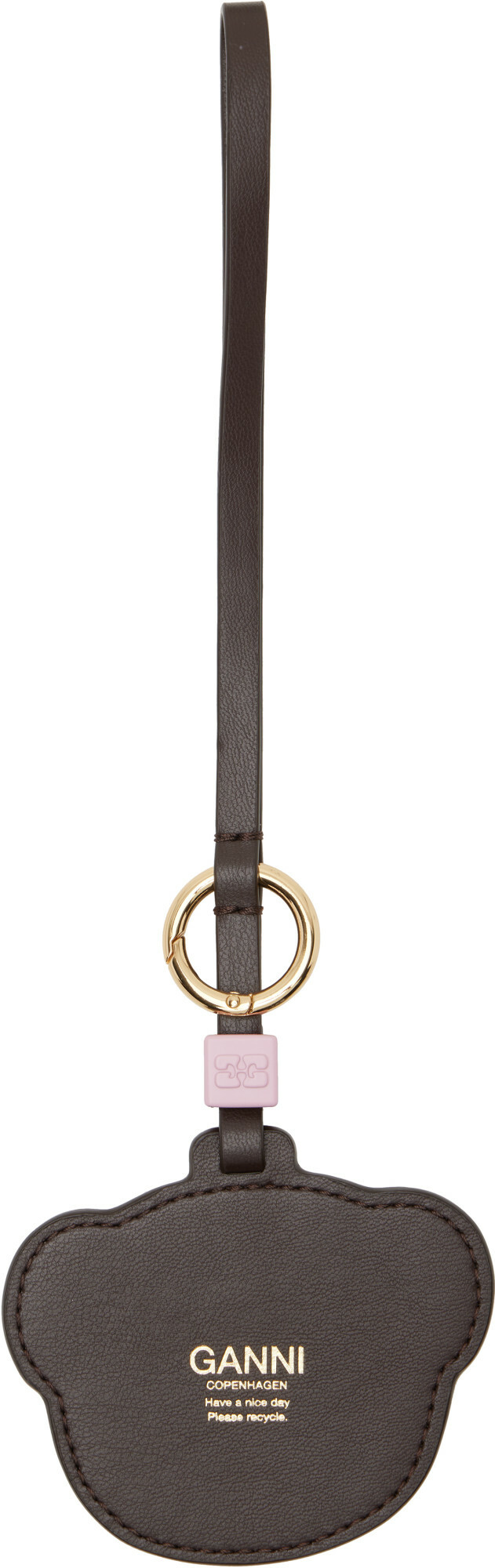 GANNI Brown Teddy Bear Bag Charm