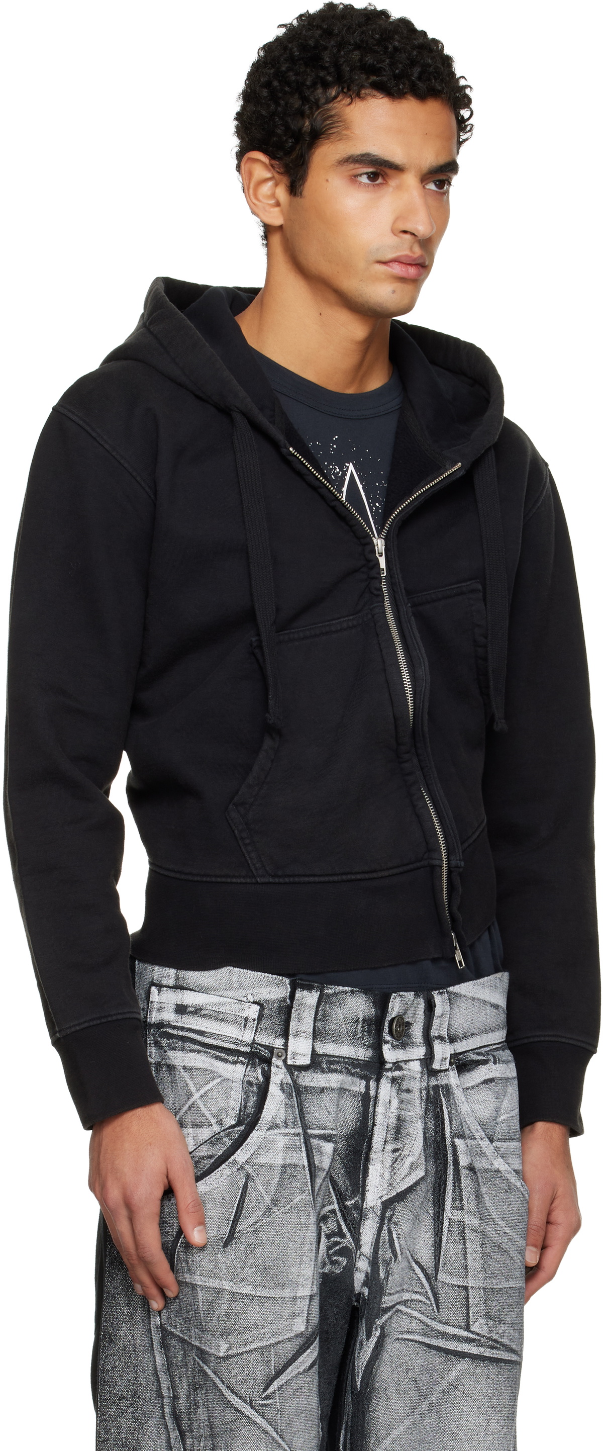 VAQUERA Black Twisted Hoodie
