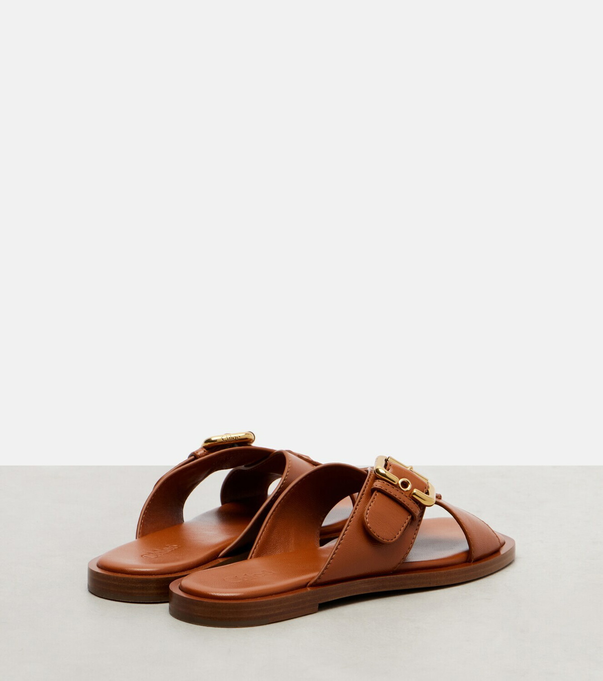 Chloé Nil leather slides
