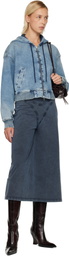 Diesel Blue De-Giri-Crop Jogg Hoodie