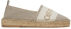 Off-White Beige Bookish Espadrilles