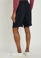 Brunello Cucinelli Bermuda Linen Shorts Navy