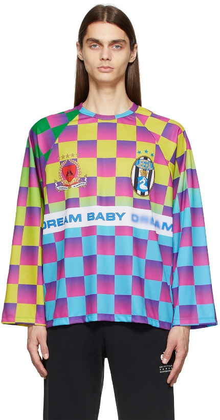 Photo: Liberal Youth Ministry Multicolor 80s Football Jersey
