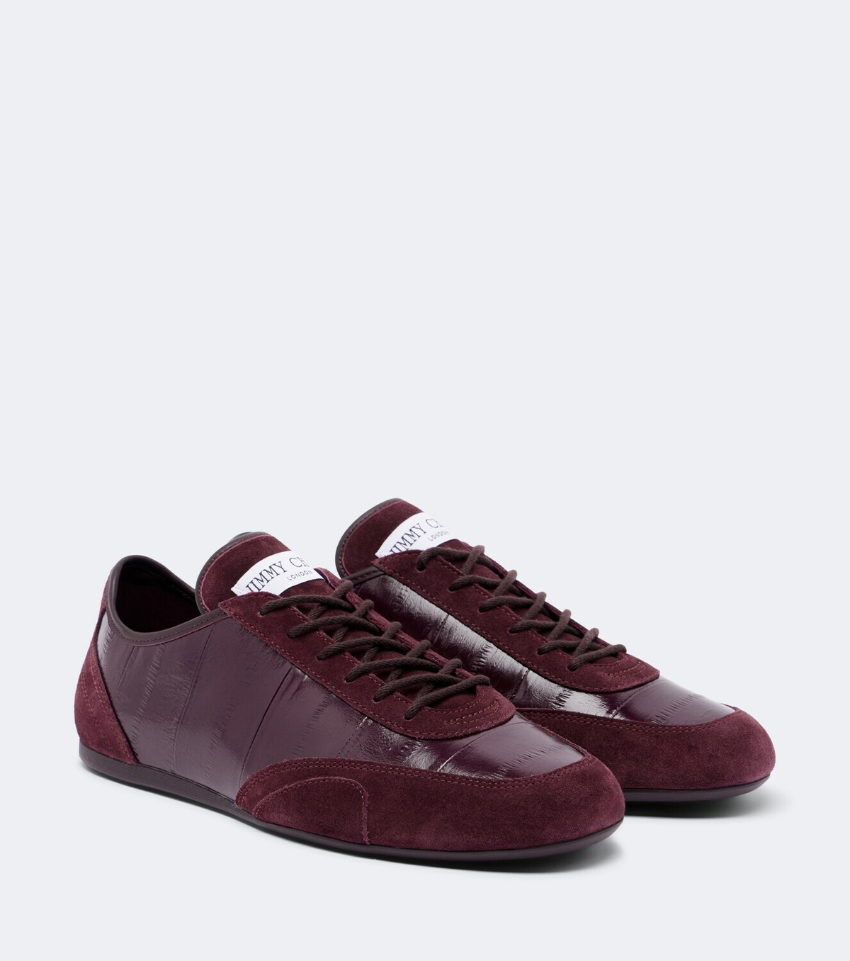Jimmy Choo Sunny leather and suede sneakers