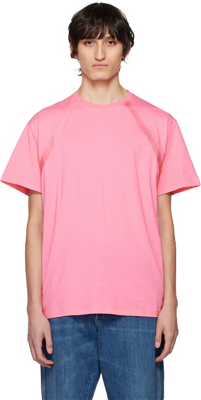 Photo: Alexander McQueen Pink Trim T-Shirt