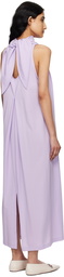 ISSEY MIYAKE Purple Knot Midi Dress