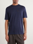 Thom Sweeney - Linen-Blend T-Shirt - Blue
