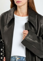 Khaite Odin Leather Jacket Black
