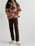 OrSlow - Boa Printed Fleece Jacket - Brown