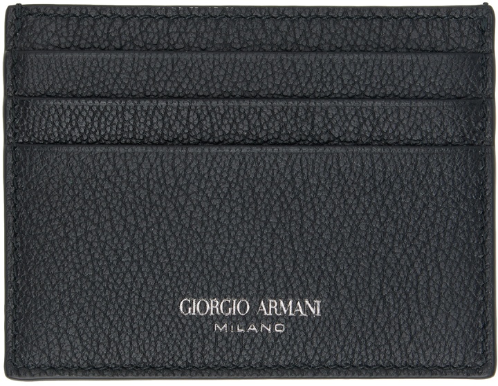 Photo: Giorgio Armani Black Stamp Card Holder