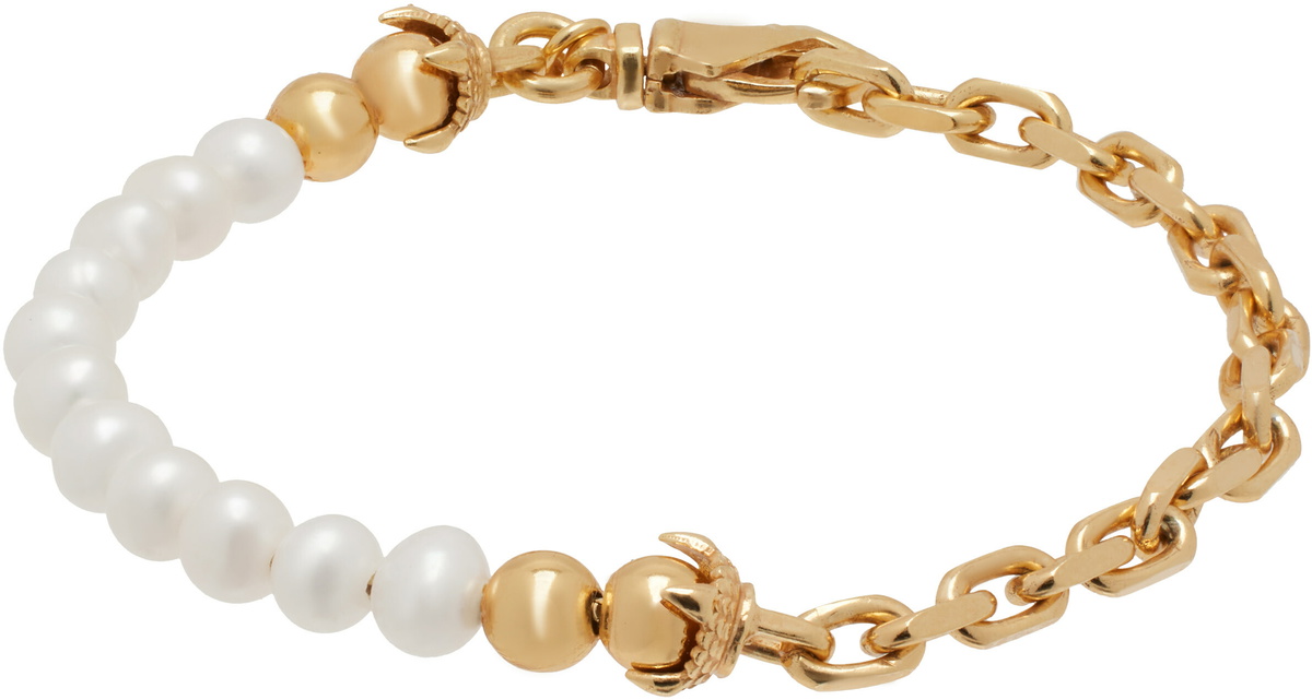 Emanuele Bicocchi SSENSE Exclusive Pearl Bracelet