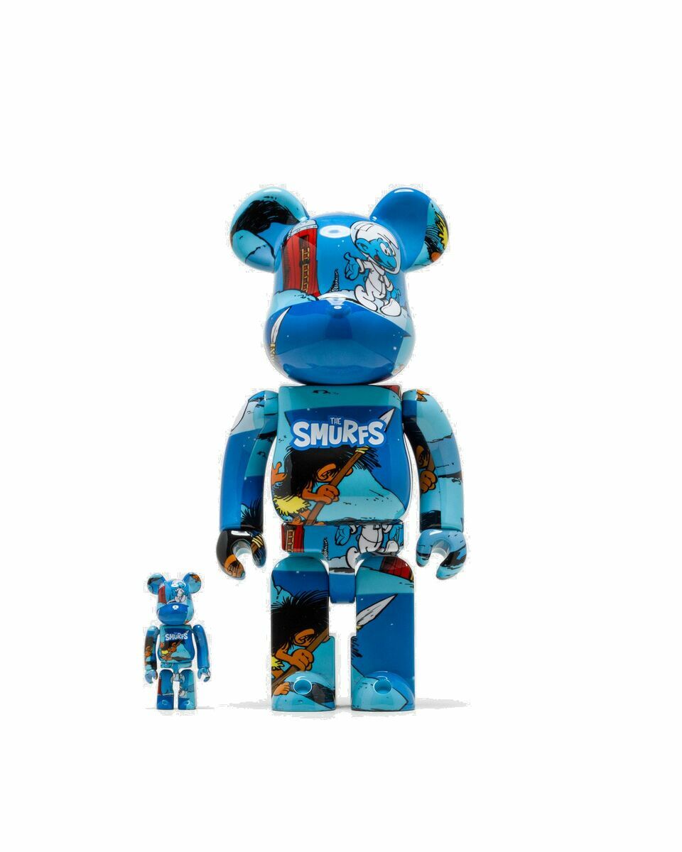 Photo: Medicom Bearbrick 400% The Smurfs The Astrosmurf 2 Pack Blue - Mens - Toys