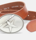 Golden Goose - Star Buckle leather belt