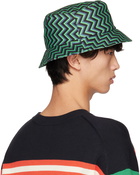 Paul Smith Green Zig Zag Bucket Hat