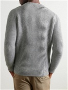 William Lockie - Cliveden Waffle-Knit Wool Sweater - Gray