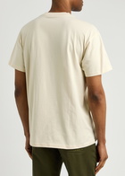 Carhartt Wip Flicks Printed Cotton T-shirt Cream