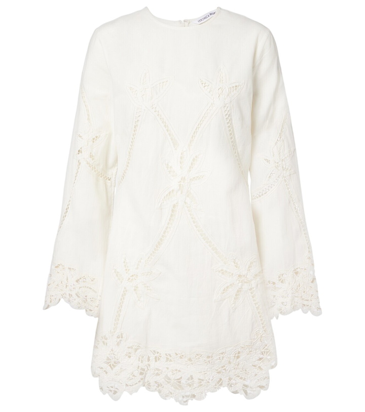 Photo: Veronica Beard Amberg cotton and linen minidress