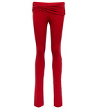 Blumarine - Ruched low-rise pants