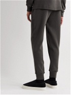 The Row - Edgar Tapered Organic Cotton-Jersey Sweatpants - Gray