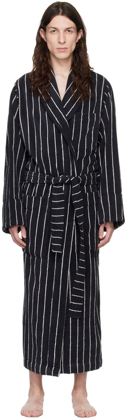 Photo: Tekla Navy Classic Bathrobe