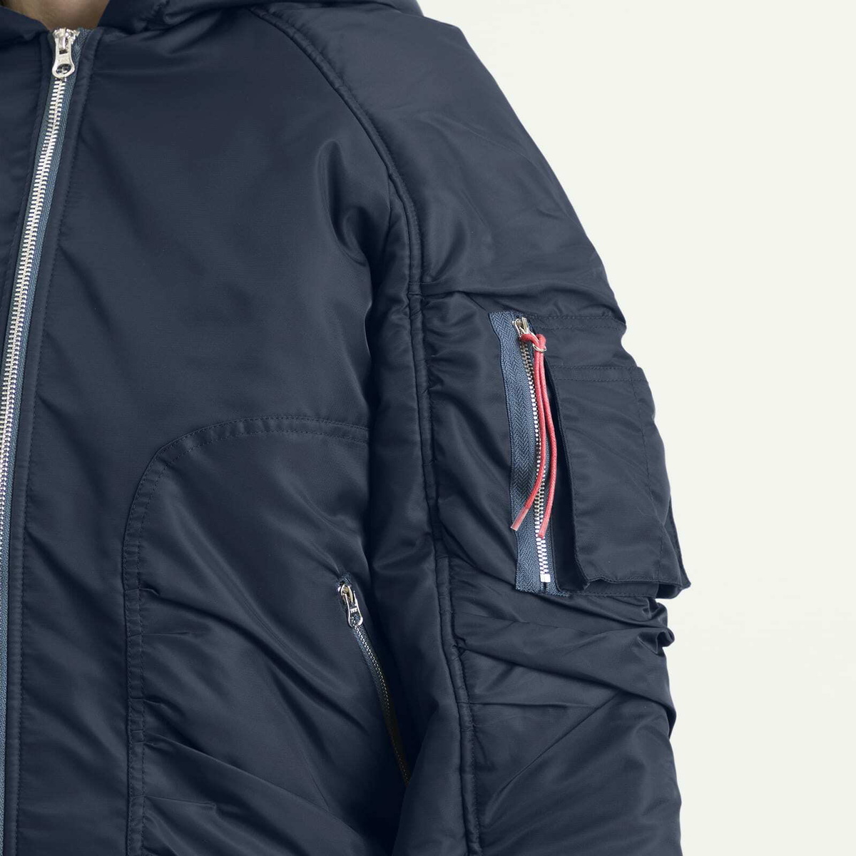 Peachy Den Women's The Penny Flight Jacket in Navy