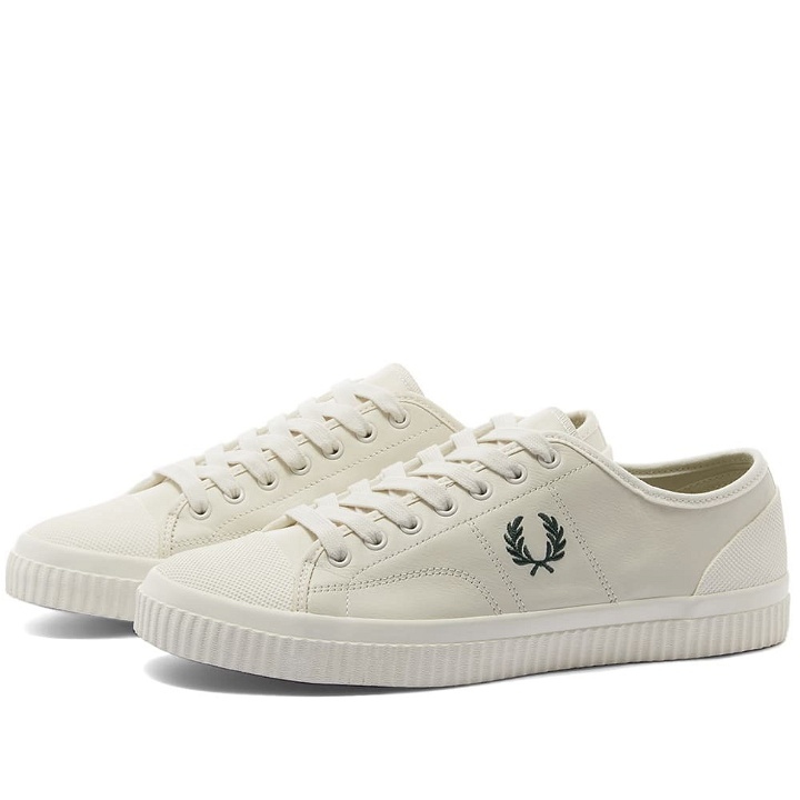 Photo: Fred Perry Authentic Men's Hughes Low Leather Sneakers in Light Ecru