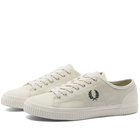 Fred Perry Authentic Men's Hughes Low Leather Sneakers in Light Ecru