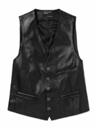 Enfants Riches Déprimés - Slim-Fit Leather Waistcoat - Black