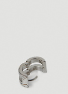 Engraved Hoop Earring in Silver