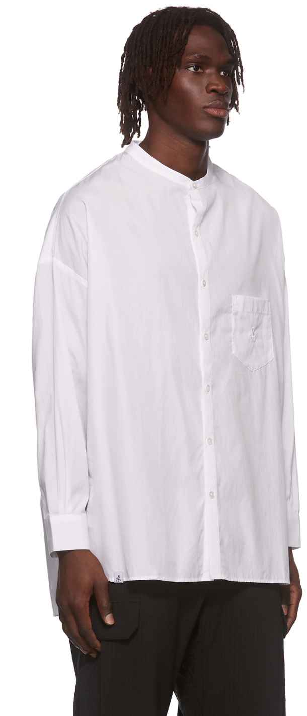 Gramicci White Sophnet Edition Band Collar Shirt Gramicci