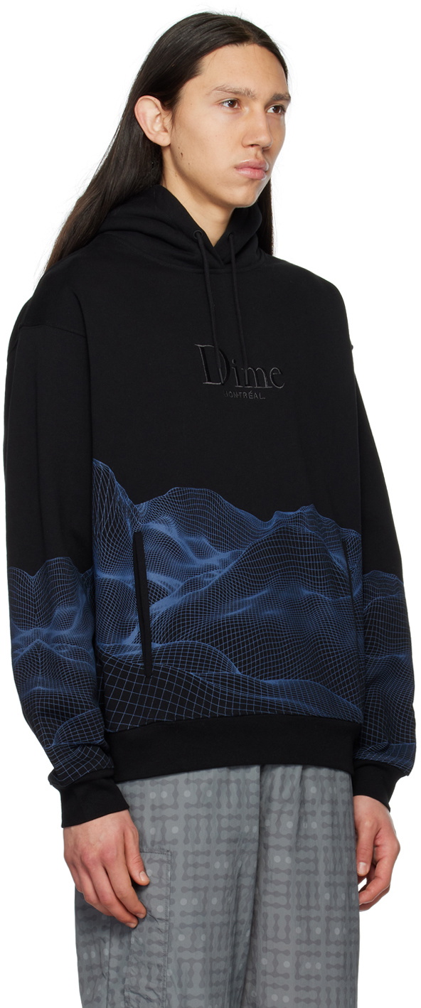 【Dime】Landscape Hoodieスウェットパーカー Dime Black Landscape Hoodie Dime