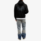 AMIRI Men's Staggered Hoodie in Black