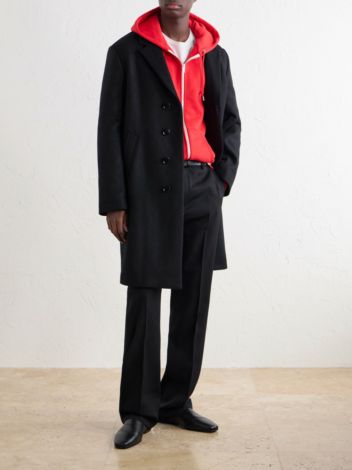 TOTEME - Wool, Cashmere and Silk-Blend Coat - Black