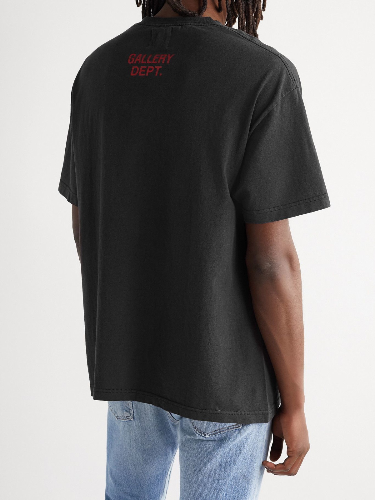 Gallery Dept. logo-print Cotton-jersey T-Shirt - Men - Black T-shirts - M
