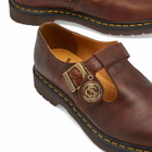 Dr. Martens Men's T-Bar Shoe Regency Calf Sneakers in Whiskey