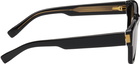 Dunhill Black & Brown Rectangular Sunglasses