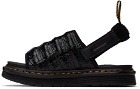 Dr. Martens Black Suicoke Edition Embossed-Leather Mura Sandals