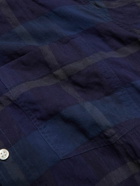 Officine Générale - Arsene Button-Down Collar Checked Poplin Shirt - Blue
